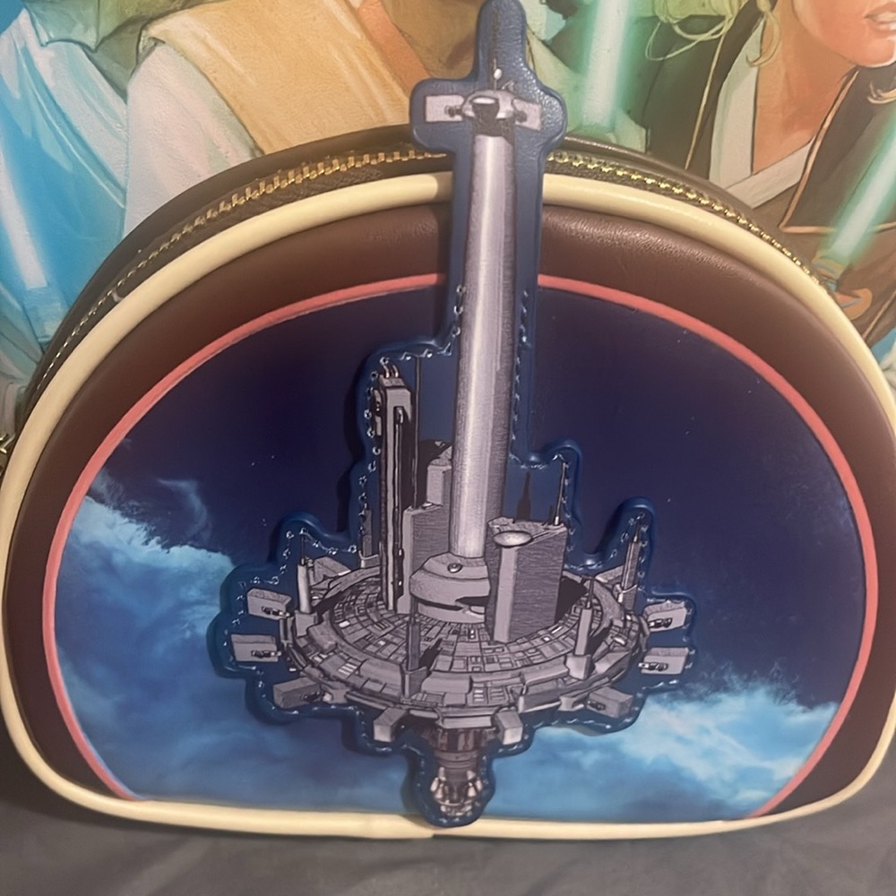 LOUNGEFLY HT STAR WARS -THE HIGH REPUBLIC COMIC COVER- Bag/Backpack NWT - Picture 2 of 5